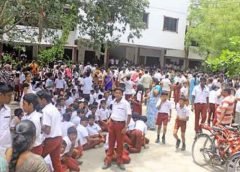 student outside of school
