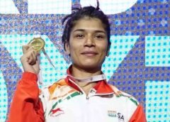 nikhat and gold medel