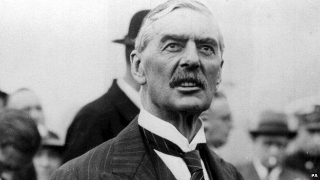 British Prime Minister Neville Chamberlain