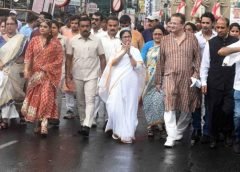 Procession of Durga puja