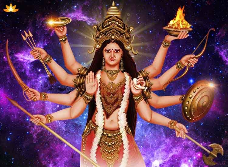 durga and weapons