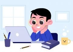 student and online