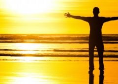 sun and man